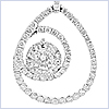 14K White Gold 1.06 ct Diamond Womens Pendant - 24diamonds.com