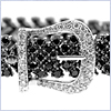 14K White Gold 20.00 ct Diamond Womens Buckle Bracelet 7 3/8 Inches - 24diamonds.com