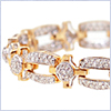 14K Yellow Gold 2.25 ct Diamond Womens Bracelet 7 Inches - 24diamonds.com