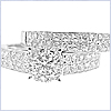 14K White Gold 1.37 ct Diamond Engagement Ring Set - 24diamonds.com