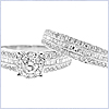 14K White Gold 1.64 ct Diamond Engagement Ring Set - 24diamonds.com