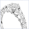 14K White Gold 1.35 ct Diamond Engagement Ring - 24diamonds.com