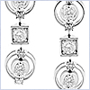18K White Gold 0.59 ct Diamond Womens Dangling Earrings - 24diamonds.com