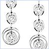 18K White Gold 1.04 ct Diamond Womens Drop Earrings - 24diamonds.com