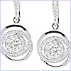 14K White Gold 1.53 ct Diamond Womens Earrings - 24diamonds.com