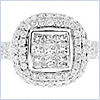 14K White Gold 1.18 ct Diamond Womens Ring - 24diamonds.com