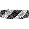 14K White Gold 2.25 ct Diamond Womens Dome Zebra Ring - 24diamonds.com