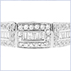 14K White Gold 0.75 ct Diamond Womens Wedding Band - 24diamonds.com