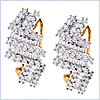 14K Yellow Gold 1.36 ct Diamond Womens Earrings - 24diamonds.com