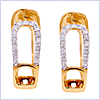 14K Yellow Gold 0.25 ct Diamond Womens Hoop Earrings - 24diamonds.com