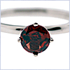 925 Sterling Silver 1.10 ct Garnet Womens Solitare Ring - 24diamonds.com