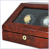 Orbita Sparta 2 Prestige Easy Winder Burl Watch Winder - 24diamonds.com