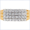 14K Yellow Gold 1.10 ct Diamond Womens Ring - 24diamonds.com