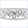 14K White Gold 0.49 ct Diamond Womens Ring - 24diamonds.com