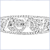 14K White Gold 0.43 ct Diamond Womens Ring - 24diamonds.com