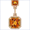 14K Yellow Gold 8.22 ct Citrine Diamond Womens Pendant 14K Yellow Gold 8.22 ct Citrine Diamond Womens Pendant - 24diamonds.com