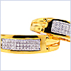 925 Sterling Silver 0.50 ct Diamond Wedding Band Ring Set - 24diamonds.com