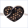 925 Sterling Silver 0.25 ct Cognac Diamond Heart Ring - 24diamonds.com