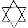 925 Oxidized Sterling Silver Vintage Star of David Jewish Pendant - 24diamonds.com