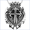 925 Oxidized Sterling Silver Unisex Vintage Cross Pendant - 24diamonds.com