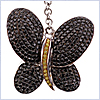 14K White Gold 1.37 ct Diamond Womens Butterfly Pendant - 24diamonds.com