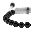 925 Sterling Silver White Grooved Bead Baby Bracelet - 24diamonds.com