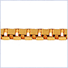 925 Sterling Silver with Gold Unisex Box Link Chain 18 Inches - 24diamonds.com