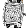 Ulysse Nardin Caprice Full Pave Womens Watch 130-91FC/FULL - 24diamonds.com