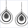 14K White Gold 2.53 ct Diamond Womens Dangle Earrings - 24diamonds.com