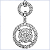 14K White Gold 0.45 ct Diamond Womens Pendant - 24diamonds.com
