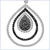 14K White Gold 1.22 ct Diamond Womens Pendant - 24diamonds.com