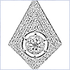 14K White Gold 1.23 ct Diamond Womens Pendant - 24diamonds.com