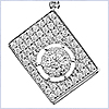 14K White Gold 1.07 ct Diamond Womens Pendant - 24diamonds.com