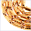10K Yellow Gold Mens Bullet Franco Chain Necklace 37 Inches - 24diamonds.com