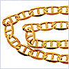 10K Yellow Gold Mens Mariner Curb Chain Necklace 24 Inches - 24diamonds.com