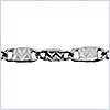 10K White Gold Womens Link Chain Necklace 20 Inches - 24diamonds.com