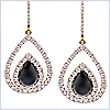 14K Yellow Gold 1.46 ct Diamond Womens Dangle Drop Earrings - 24diamonds.com