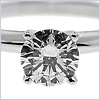 18K White Gold 0.71 ct Diamond Womens Solitaire Engagement Ring - 24diamonds.com