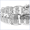 925 Sterling Silver 1.75 ct Diamond Mens Bracelet - 24diamonds.com