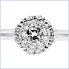 14K White Gold 0.58 ct Diamond Engagement Ring - 24diamonds.com