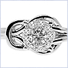 14K White Gold 0.33 ct Diamond Engagement Ring - 24diamonds.com