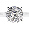 14K White Gold 0.37 ct Diamond Engagement Ring - 24diamonds.com