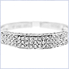 14K White Gold 0.30 ct Diamond Womens Band Ring - 24diamonds.com