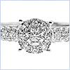 14K White Gold 0.83 ct Diamond Engagement Ring - 24diamonds.com