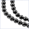 Macrame Gunmetal Bead Mens Chain Necklace 30 Inches - 24diamonds.com