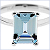 14K White Gold 1.83 ct Aquamarine Solitaire Engagement Ring - 24diamonds.com
