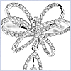 14K White Gold 1.24 ct Diamond Womens Drop Butterfly Ring - 24diamonds.com
