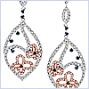 14K Two Tone Gold 1.18 ct Diamond Womens Dangle Earrings - 24diamonds.com