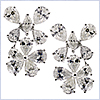 14K White Gold 4.49 ct Marquise Diamond Womens Flower Earrings - 24diamonds.com