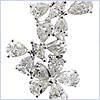 14K White Gold 3.63 ct Marquise Diamond Womens Flower Pendant - 24diamonds.com